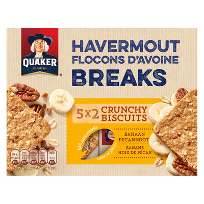 Quaker Havermout breaks banaan-pecannoot