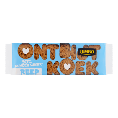 Huismerk Ontbijtkoek Reep 30% Minder Suiker