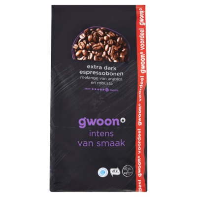 Huismerk espresso bonen extra dark 1 kilo