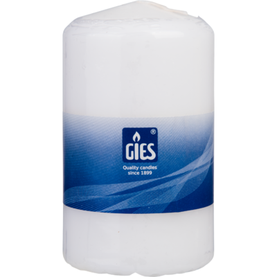 Gies Stompkaars wit 100 x 58 mm