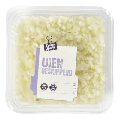 Gesnipperde Uien