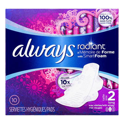 Always Radiant long maandverbanden vleugels