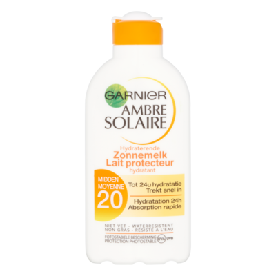 Garnier Ambre Solaire Beschermende Zonnemelk Anti-Uitdroging 20 SPF
