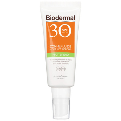 Biodermal Matterende zonnefluïde SPF 30