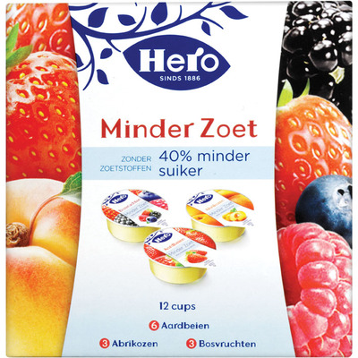 Hero Jam minder zoet assorti