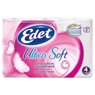 Edet Ultra Soft 4-Laags Toiletpapier 6 Rollen