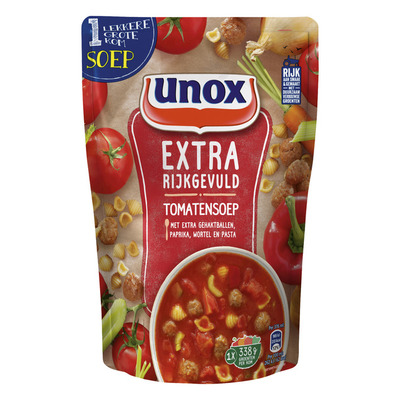 Unox Soep in zak rijkelijk gevulde tomaat