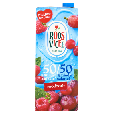 Roosvicee 50/50 Roodfruit 1,5 L