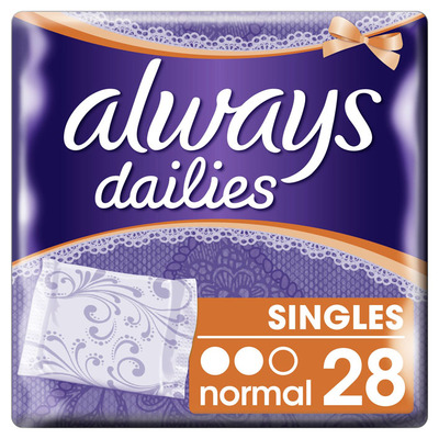 Always Dailies singles normal inlegkruisjes