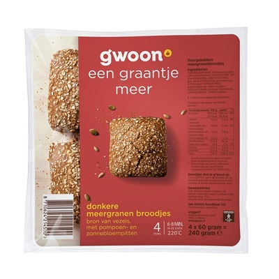 Huismerk Meergranen broodjes