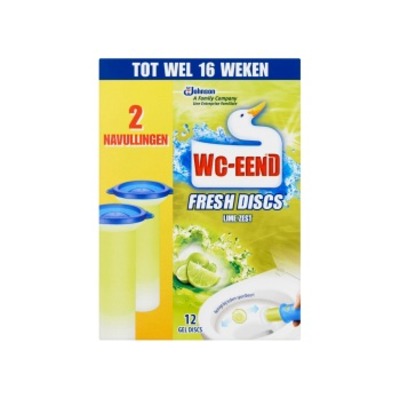 WC-Eend Fresh discs navul duo lime