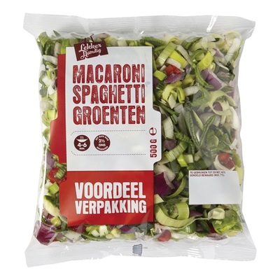 macaroni/spaghetti groenten