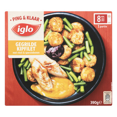 Iglo Ping & Klaar gegrilde kipfilet met rösti