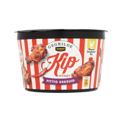 Huismerk Nieuwe Standaard Kip Gegrilde Kippenvleugels Pittig Gekruid