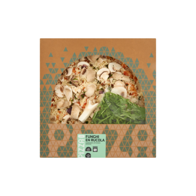 Huismerk Pizza Funghi en Rucola