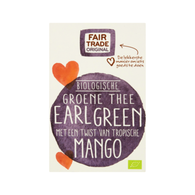 Fair Trade Original Biologische Groene thee Earl Green 20 zakjes à
