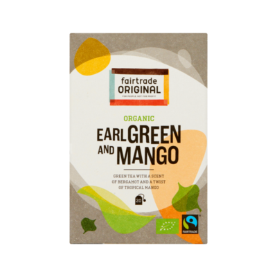 Fairtrade Original Organic Earl Green and Mango 20 Zakjes