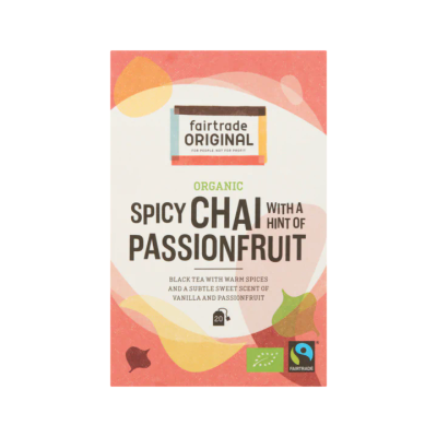 Fairtrade Original Organic Spicy Chai with a Hint of Passionfruit 20 Zakjes