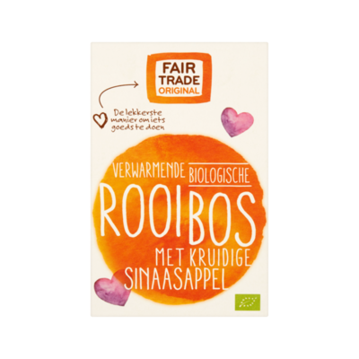 Fair Trade Original Biologische Rooibos met Kruidige Sinaasappel 20 zakjes à