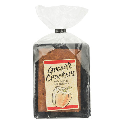 Groente cracker rode paprika en tomaat