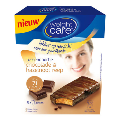 Weight Care Snackreep chocolade-hazelnoot