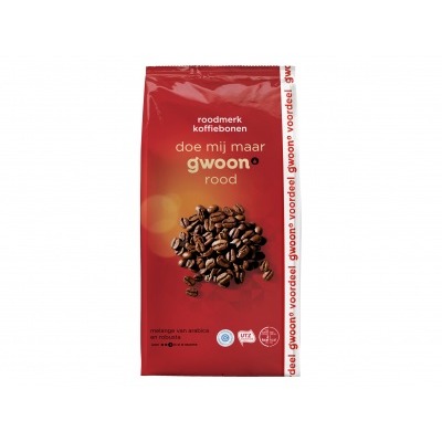 Huismerk Koffiebonen roodmerk