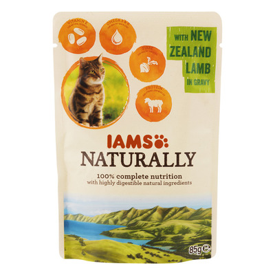 IAMS Naturally cat adult lam in jus