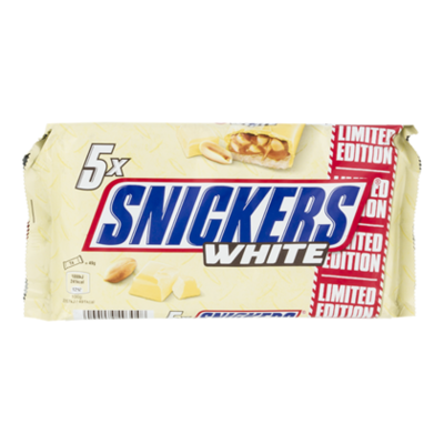 Snickers Chocolade Snickers White 5-pack