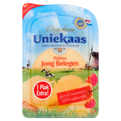 Unie kaas Jong belegen plakken
