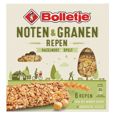 Bolletje Noten & granen hazelnoot spelt