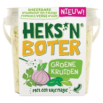 Heksnkaas boter groene kruiden