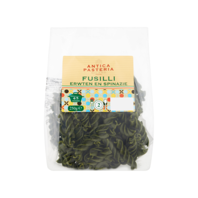 Antica Pasteria Fusilli Erwten en Spinazie