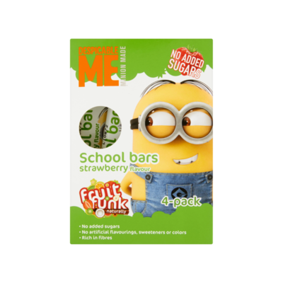 Despicable Me School Bars Strawberry Flavour 4 Stuks