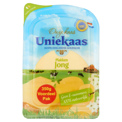 Uniekaas Plakken Jong Belegen Voordeel Pak 350 g