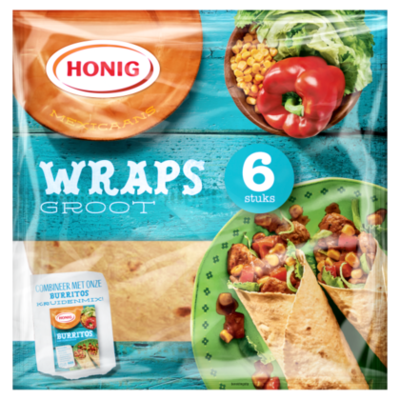 Honig Mexicaanse Wraps Groot 6 Stuks