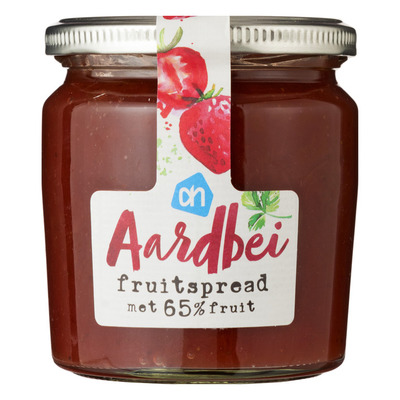Huismerk Aardbei fruitspread minder suiker
