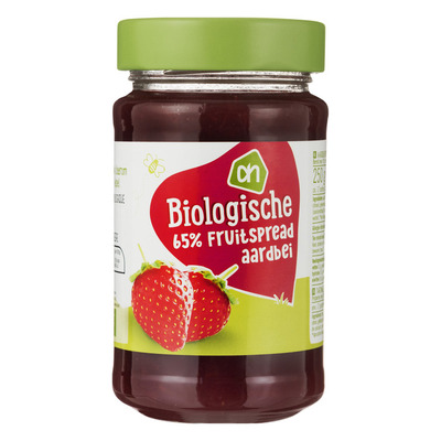 Huismerk Biologisch Aardbei fruitspread