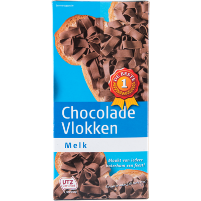 Huismerk Chocoladevlokken melk