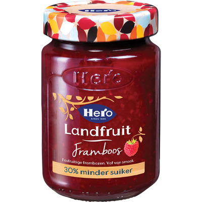 Hero Jam landfruit framboos minder suiker