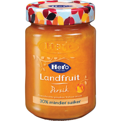 Hero Landfruit Jam landfruit perzik minder suiker