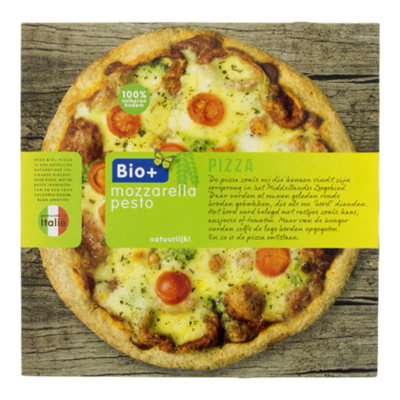 Bio+ Pizza mozzarella pesto