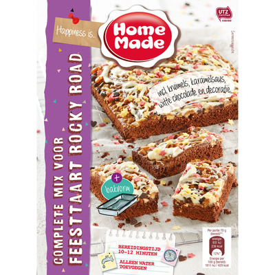 Homemade Complete mix voor feesttaart rocky road