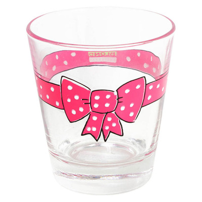 Blond Amsterdam glas donker roze
