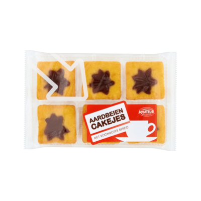 Aviateur Aardbeiencakejes met Roomboter Bereid