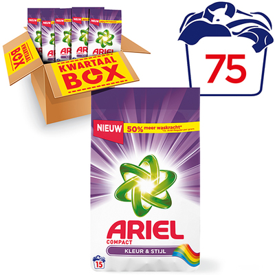 Ariel compact waspoeder color kwartaalbox