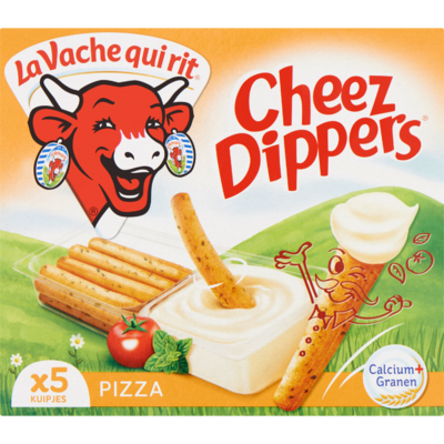 La Vache Qui Rit Cheez dippers pizza