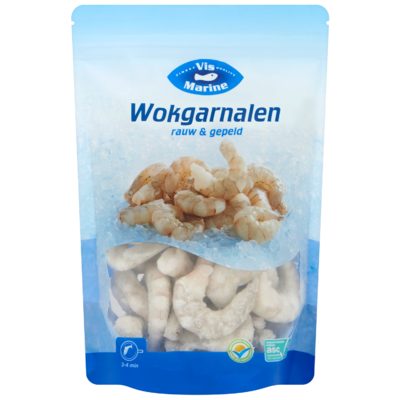 Vis Marine Wokgarnalen rauw
