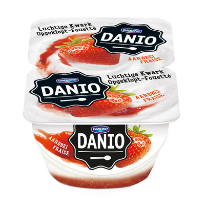 Danone Danio luchtige kwark aardbeien