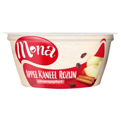 Mona Verwenyoghurt appel kaneel rozijn