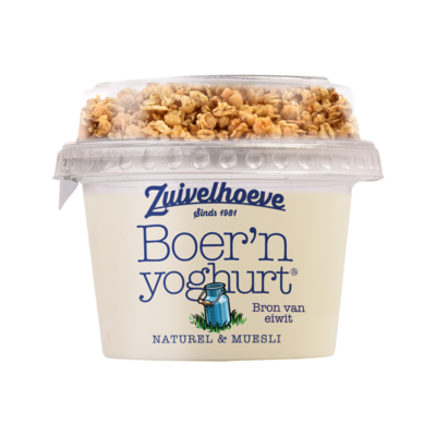 Zuivelhoeve Boer'n Yoghurt Naturel & Muesli